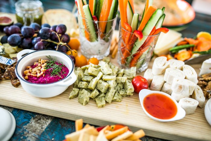 Vegetarische Borrelplank